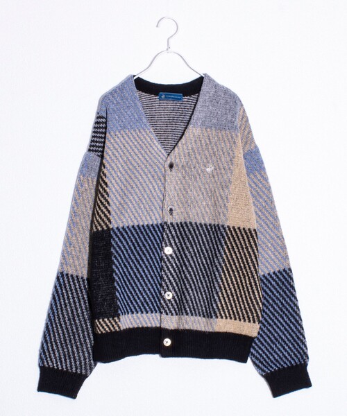BEVERLY HILLS POLO CLUB（ビバリーヒルズポロクラブ）の「【実績品番/UNISEX/別注柄あり】【BHPC】モヘヤタッチニットカーディガン（カーディガン/ボレロ・メンズ・ブラウン系その他/ホワイト系その他/ブルー系その他/グレー系その他/ブラック/レッド/グレー/ブルー・XL/L/M）」の5枚目の写真