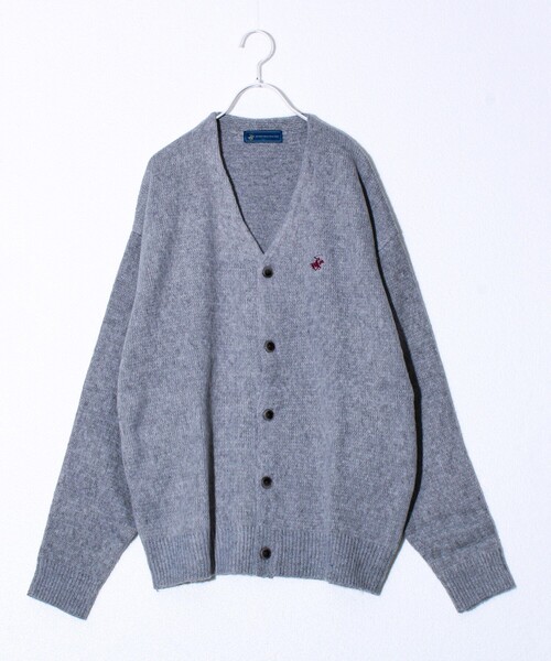 BEVERLY HILLS POLO CLUB（ビバリーヒルズポロクラブ）の「【実績品番/UNISEX/別注柄あり】【BHPC】モヘヤタッチニットカーディガン（カーディガン/ボレロ・メンズ・ブラウン系その他/ホワイト系その他/ブルー系その他/グレー系その他/ブラック/レッド/グレー/ブルー・XL/L/M）」の4枚目の写真