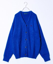 【実績品番/UNISEX/別注柄あり】【BHPC】モヘヤタッチニットカーディガン