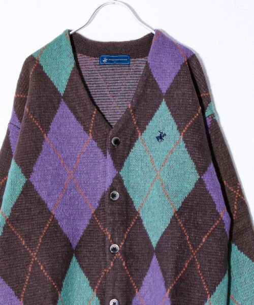 BEVERLY HILLS POLO CLUB（ビバリーヒルズポロクラブ）の「【実績品番/UNISEX/別注柄あり】【BHPC】モヘヤタッチニットカーディガン（カーディガン/ボレロ・メンズ・ブラウン系その他/ホワイト系その他/ブルー系その他/グレー系その他/ブラック/レッド/グレー/ブルー・XL/L/M）」の15枚目の写真