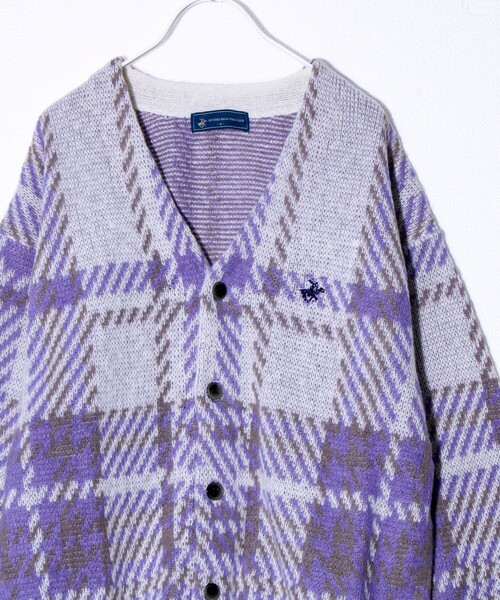 BEVERLY HILLS POLO CLUB（ビバリーヒルズポロクラブ）の「【実績品番/UNISEX/別注柄あり】【BHPC】モヘヤタッチニットカーディガン（カーディガン/ボレロ・メンズ・ブラウン系その他/ホワイト系その他/ブルー系その他/グレー系その他/ブラック/レッド/グレー/ブルー・XL/L/M）」の16枚目の写真