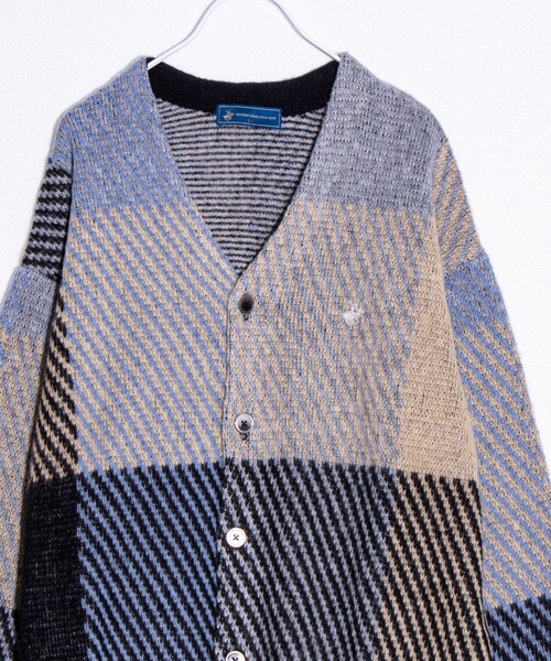 BEVERLY HILLS POLO CLUB（ビバリーヒルズポロクラブ）の「【実績品番/UNISEX/別注柄あり】【BHPC】モヘヤタッチニットカーディガン（カーディガン/ボレロ・メンズ・ブラウン系その他/ホワイト系その他/ブルー系その他/グレー系その他/ブラック/レッド/グレー/ブルー・XL/L/M）」の22枚目の写真