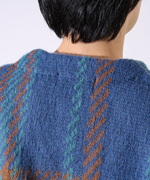 BEVERLY HILLS POLO CLUB（ビバリーヒルズポロクラブ）の「【実績品番/UNISEX/別注柄あり】【BHPC】モヘヤタッチニットカーディガン（カーディガン/ボレロ・メンズ・ブラウン系その他/ホワイト系その他/ブルー系その他/グレー系その他/ブラック/レッド/グレー/ブルー・XL/L/M）」の13枚目の写真