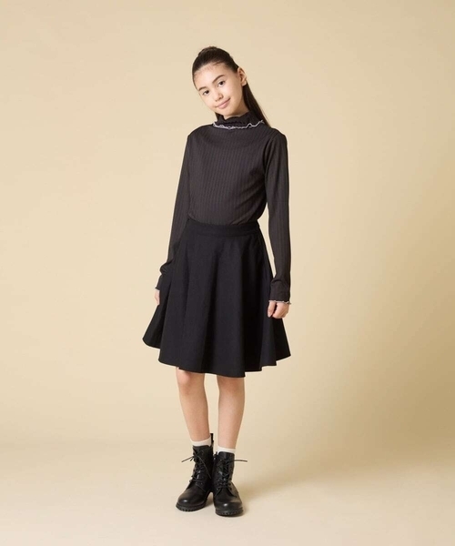 a.v.v（アーヴェヴェ）の「[120-160]アソートフレアスカート（スカート・キッズ・ネイビー/ブラック・120/130/140/160/150）」の3枚目の写真