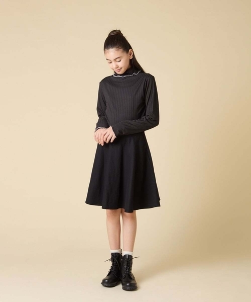 a.v.v（アーヴェヴェ）の「[120-160]アソートフレアスカート（スカート・キッズ・ネイビー/ブラック・120/130/140/160/150）」の15枚目の写真