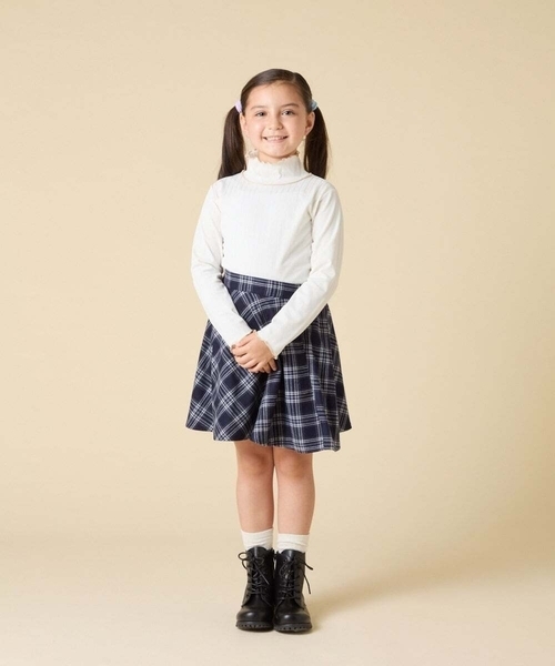 a.v.v（アーヴェヴェ）の「[120-160]アソートフレアスカート（スカート・キッズ・ネイビー/ブラック・120/130/140/160/150）」の20枚目の写真