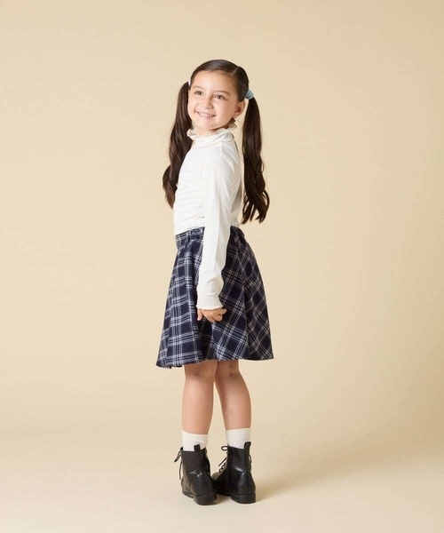 a.v.v（アーヴェヴェ）の「[120-160]アソートフレアスカート（スカート・キッズ・ネイビー/ブラック・120/130/140/160/150）」の12枚目の写真