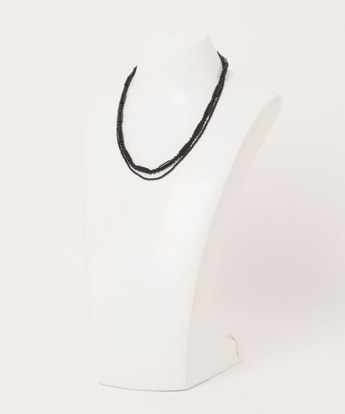 LOWRYS FARM（ローリーズファーム）の「ショート&ロング2Pネックレス 598332（ネックレス・レディース・ブラック/アイボリー・FREE）」の3枚目の写真