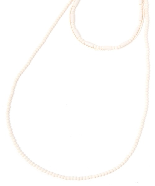 LOWRYS FARM（ローリーズファーム）の「ショート&ロング2Pネックレス 598332（ネックレス・レディース・ブラック/アイボリー・FREE）」の5枚目の写真