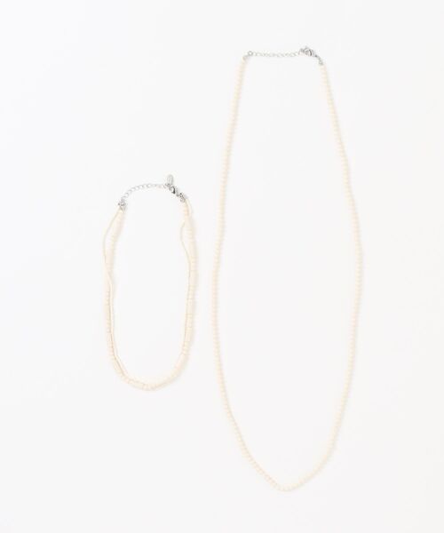 LOWRYS FARM（ローリーズファーム）の「ショート&ロング2Pネックレス 598332（ネックレス・レディース・ブラック/アイボリー・FREE）」の11枚目の写真