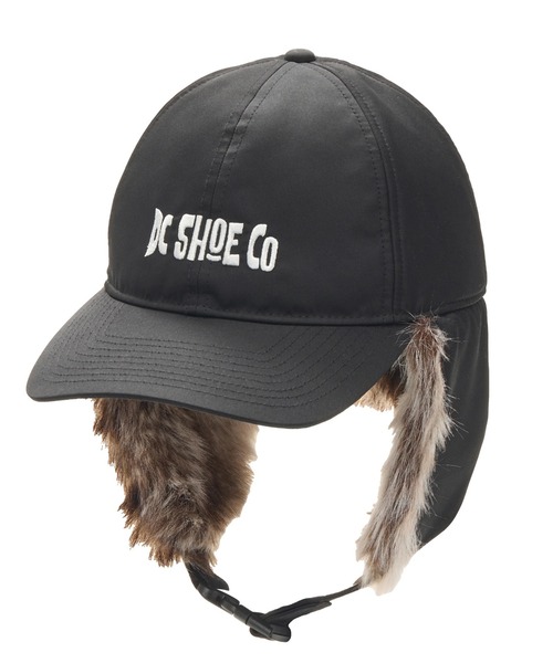DC SHOES(ディーシーシューズ)の「25 KD WR FLIGHT CAP /DCキッズロゴアジャスター付きファーフライトキャップ(キャップ・キッズ・ブラック系その他・FREE)」の4枚目の写真