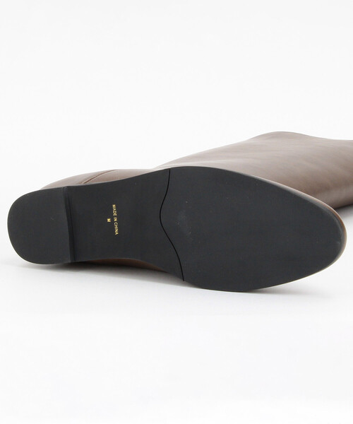 ATELIER BRUGGE（アトリエブルージュ）の「ATELIER BRUGGE/アトリエブルージュ インヒールロングブーツ(22.5cm～24.5cmサイズ展開)（ブーツ・レディース・ブラウン/ブラック・SMALL/MEDIUM/LARGE）」の9枚目の写真