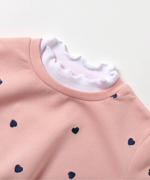 apres les cours（アプレレクール）の「アソート総柄刺繍レイヤードトレーナー（スウェット・キッズ・ネイビー/ピンク/クリーム/グレー・80/90/100/110/120/130/140）」の14枚目の写真