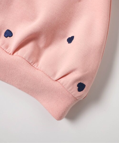 apres les cours（アプレレクール）の「アソート総柄刺繍レイヤードトレーナー（スウェット・キッズ・ネイビー/ピンク/クリーム/グレー・80/90/100/110/120/130/140）」の16枚目の写真