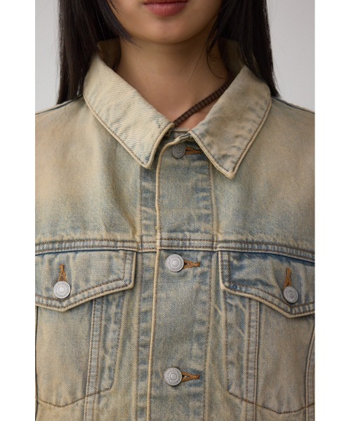 AZUL by moussy(アズールバイマウジー)の「AZUL DENIM ヴィンテージデニムジャケット(デニムジャケット・レディース・ライトブルー・FREE)」の8枚目の写真