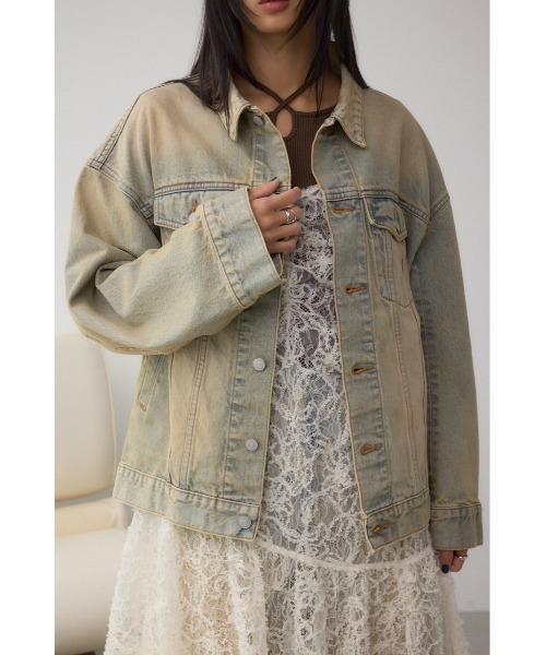 AZUL by moussy(アズールバイマウジー)の「AZUL DENIM ヴィンテージデニムジャケット(デニムジャケット・レディース・ライトブルー・FREE)」の14枚目の写真