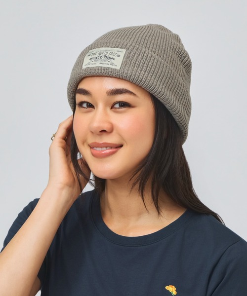 THE NORTH FACE(ザノースフェイス)の「ザ ノース フェイス THE NORTH FACE Stitchwork Beanie ステッチワークビーニー(ニットキャップ/ビーニー・メンズ・チャコールグレー/ブラウン/ブラック・フリ-)」の1枚目の写真