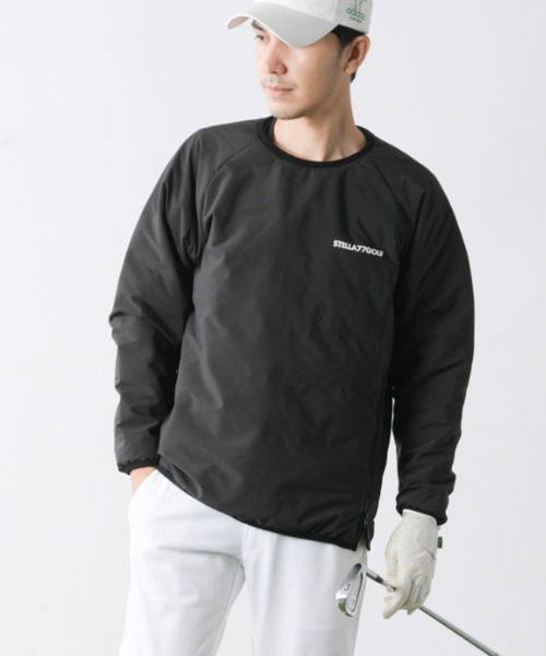 stella77golf（ステラセブンティーンセブンゴルフ）の「中綿シームレスダウントレーナー（スウェット・メンズ・チャコール/ネイビー/ブラック・LARGE/X-LARGE/XX-LARGE/MEDIUM）」の2枚目の写真