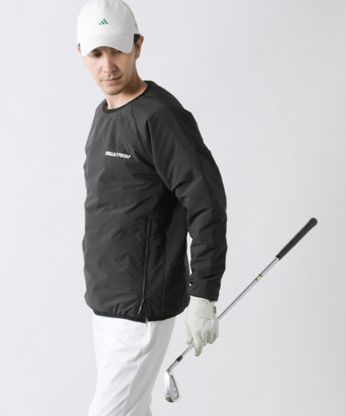 stella77golf（ステラセブンティーンセブンゴルフ）の「中綿シームレスダウントレーナー（スウェット・メンズ・チャコール/ネイビー/ブラック・LARGE/X-LARGE/XX-LARGE/MEDIUM）」の4枚目の写真