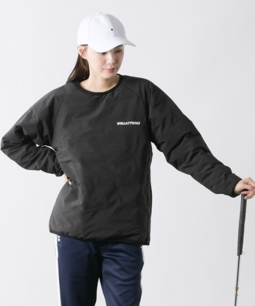 stella77golf（ステラセブンティーンセブンゴルフ）の「中綿シームレスダウントレーナー（スウェット・メンズ・チャコール/ネイビー/ブラック・LARGE/X-LARGE/XX-LARGE/MEDIUM）」の8枚目の写真