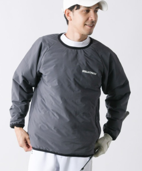 stella77golf（ステラセブンティーンセブンゴルフ）の「中綿シームレスダウントレーナー（スウェット・メンズ・チャコール/ネイビー/ブラック・LARGE/X-LARGE/XX-LARGE/MEDIUM）」の13枚目の写真