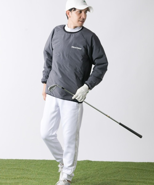 stella77golf（ステラセブンティーンセブンゴルフ）の「中綿シームレスダウントレーナー（スウェット・メンズ・チャコール/ネイビー/ブラック・LARGE/X-LARGE/XX-LARGE/MEDIUM）」の14枚目の写真