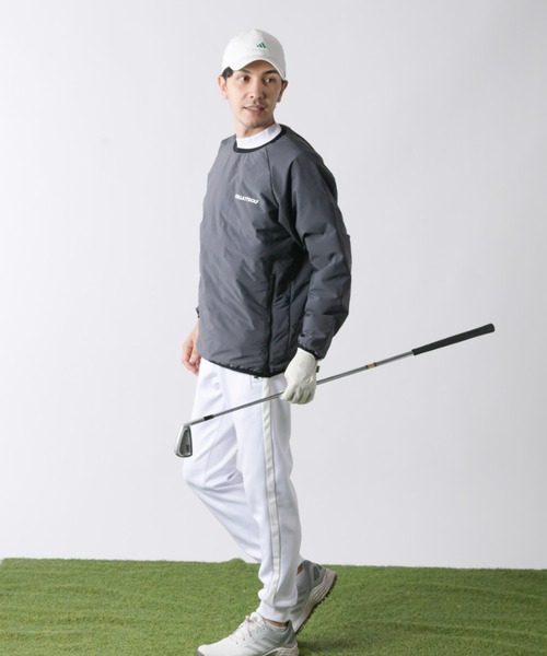 stella77golf（ステラセブンティーンセブンゴルフ）の「中綿シームレスダウントレーナー（スウェット・メンズ・チャコール/ネイビー/ブラック・LARGE/X-LARGE/XX-LARGE/MEDIUM）」の15枚目の写真