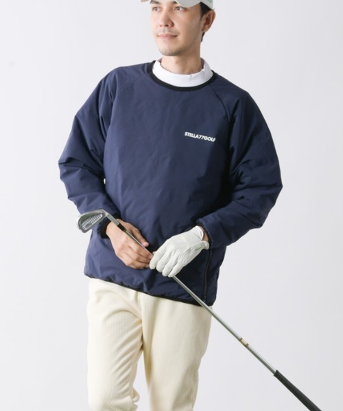 stella77golf（ステラセブンティーンセブンゴルフ）の「中綿シームレスダウントレーナー（スウェット・メンズ・チャコール/ネイビー/ブラック・LARGE/X-LARGE/XX-LARGE/MEDIUM）」の21枚目の写真