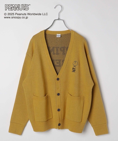 PEANUTS/ロゴVネックカーディガン/591295（カーディガン/ボレロ