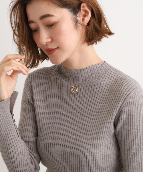 grove(グローブ)の「3リングビジューネックレス(ネックレス・レディース・ゴールド/ピンクゴールド/シルバー・00)」の10枚目の写真