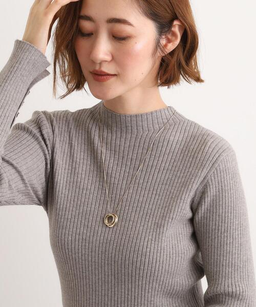 grove(グローブ)の「3リングビジューネックレス(ネックレス・レディース・ゴールド/ピンクゴールド/シルバー・00)」の11枚目の写真