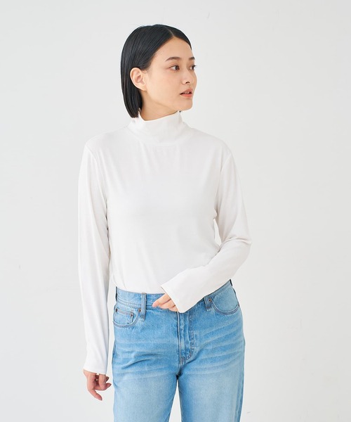 collex（コレックス）の「フライスタートルプルオーバー（Tシャツ/カットソー・レディース・ホワイト/ブラック・フリー）」の3枚目の写真