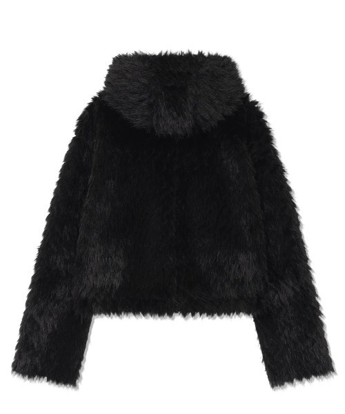 UGLY SHADOW(アグリーシャドウ)の「【Uglyshadow】REVERSIBLE SHEARLING JACKET / 【アグリーシャドウ】リバーシブルシャーリングジャケット(ブルゾン・レディース・グレー/ブラック・ONE SIZE)」の14枚目の写真