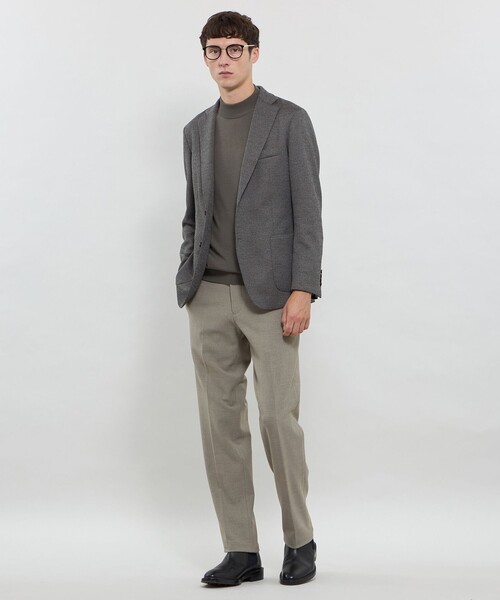 MACKINTOSH LONDON(マッキントッシュ ロンドン)の「【FLEX JERSEY】ハニカムジャージージャケット(テーラードジャケット・メンズ・ブラウン系その他6/グレー系その他2/ネイビー・36/38/40)」の4枚目の写真