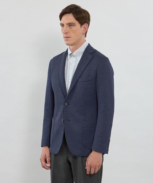 MACKINTOSH LONDON(マッキントッシュ ロンドン)の「【FLEX JERSEY】ハニカムジャージージャケット(テーラードジャケット・メンズ・ブラウン系その他6/グレー系その他2/ネイビー・36/38/40)」の8枚目の写真