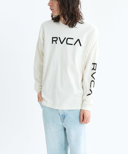 RVCA（ルーカ）の「RVCA LT（Tシャツ/カットソー・メンズ・ライトブラウン/ホワイト系2/ブラック・M/L）」の4枚目の写真