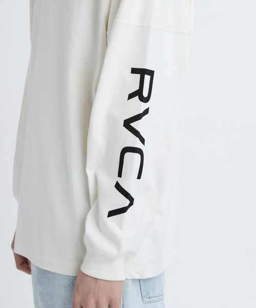 RVCA（ルーカ）の「RVCA LT（Tシャツ/カットソー・メンズ・ライトブラウン/ホワイト系2/ブラック・M/L）」の5枚目の写真
