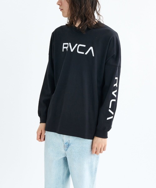 RVCA（ルーカ）の「RVCA LT（Tシャツ/カットソー・メンズ・ライトブラウン/ホワイト系2/ブラック・M/L）」の6枚目の写真