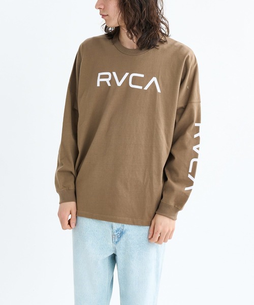 RVCA（ルーカ）の「RVCA LT（Tシャツ/カットソー・メンズ・ライトブラウン/ホワイト系2/ブラック・M/L）」の10枚目の写真