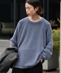 ローゲージニット」に該当するメンズのニット/セーター（ブルー