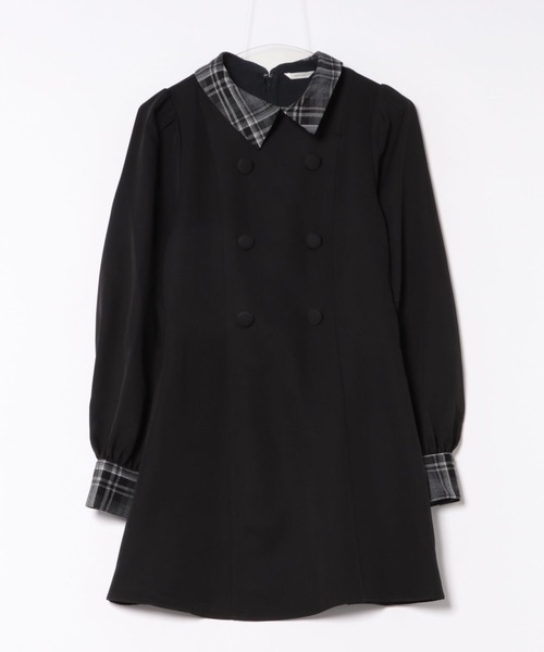 apres jour(アプレジュール)の「チェックパフスリーブワンピース(ワンピース・レディース・ブラック系その他/ブラック/ネイビー・X-LARGE/フリー)」の19枚目の写真