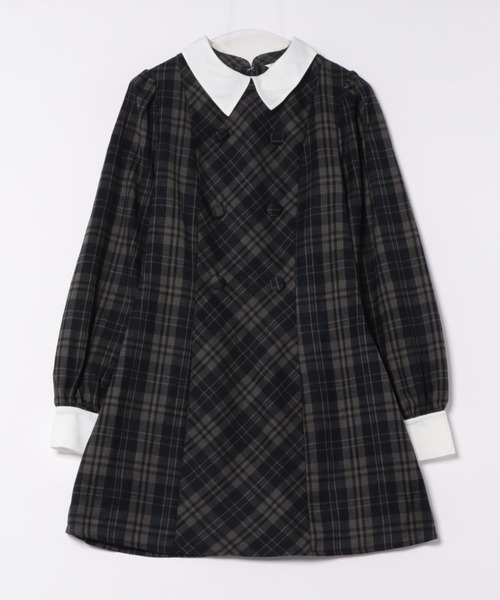 apres jour(アプレジュール)の「チェックパフスリーブワンピース(ワンピース・レディース・ブラック系その他/ブラック/ネイビー・X-LARGE/フリー)」の21枚目の写真