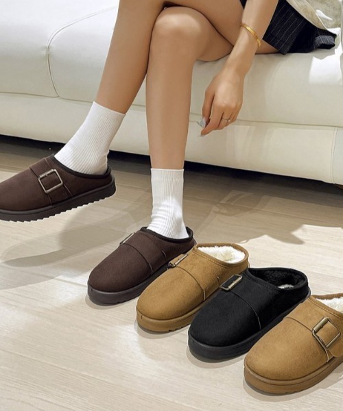 mebole(メボレ)の「ムートンスリッポンシューズ(スリッポン・レディース・ブラウン/キャメル/ブラック・SMALL/MEDIUM/LARGE)」の3枚目の写真
