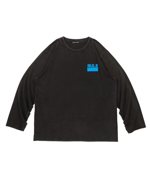 RULE THE FATE(ルールザフェイト)の「RTF BACK PHOTO PIGMENT LONG SLEEVE TEE/バックフォトピグメントロングスリーブTシャツ(Tシャツ/カットソー・メンズ・ブラック/ベージュ・2/1/0)」の2枚目の写真