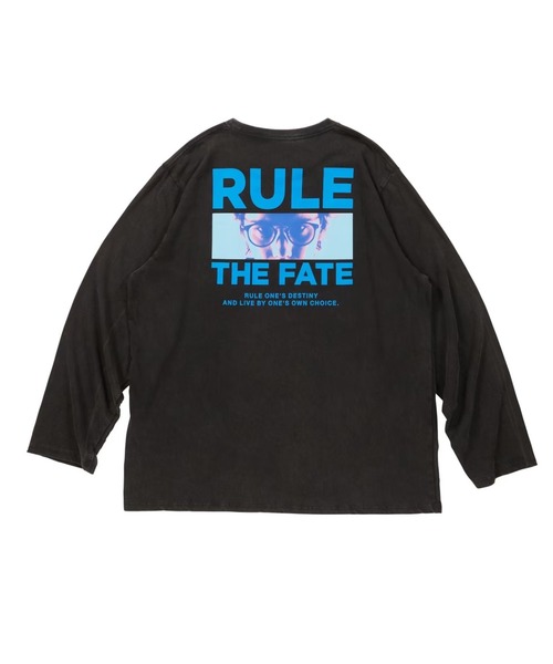 RULE THE FATE(ルールザフェイト)の「RTF BACK PHOTO PIGMENT LONG SLEEVE TEE/バックフォトピグメントロングスリーブTシャツ(Tシャツ/カットソー・メンズ・ブラック/ベージュ・2/1/0)」の8枚目の写真