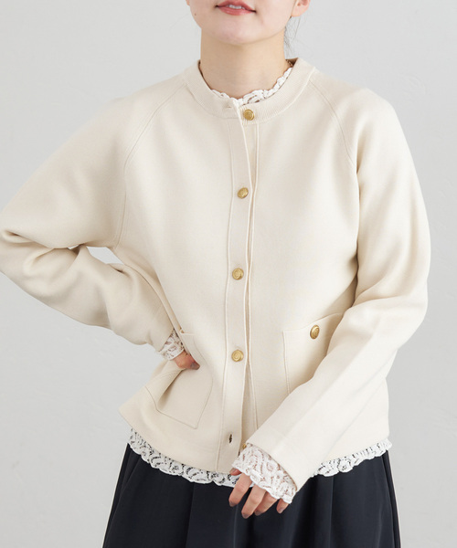 美品✨イエナ　IÉNA カーディガン　ニット　セーター　金ボタン　白　アイボリー ミラノリブカーディガン（カーディガン/ボレロ）｜IENA（イエナ）の