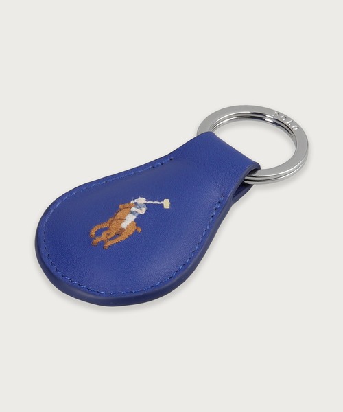 POLO RALPH LAUREN（ポロ ラルフ ローレン）の「スムースレザー キーホルダー（キーケース/キーアクセサリー・メンズ・ブラック/グリーン/ダークブラウン/ブルー/ライトブラウン・FREE）」の19枚目の写真