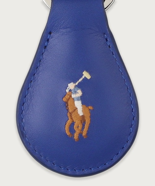 POLO RALPH LAUREN（ポロ ラルフ ローレン）の「スムースレザー キーホルダー（キーケース/キーアクセサリー・メンズ・ブラック/グリーン/ダークブラウン/ブルー/ライトブラウン・FREE）」の20枚目の写真