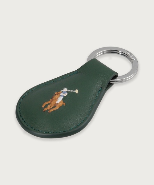 POLO RALPH LAUREN（ポロ ラルフ ローレン）の「スムースレザー キーホルダー（キーケース/キーアクセサリー・メンズ・ブラック/グリーン/ダークブラウン/ブルー/ライトブラウン・FREE）」の16枚目の写真