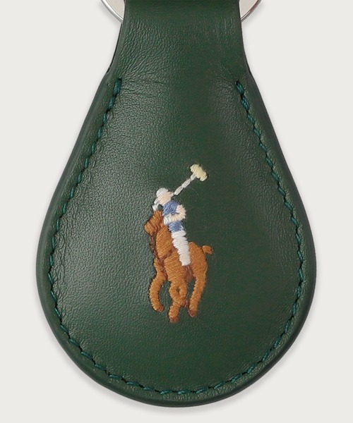 POLO RALPH LAUREN（ポロ ラルフ ローレン）の「スムースレザー キーホルダー（キーケース/キーアクセサリー・メンズ・ブラック/グリーン/ダークブラウン/ブルー/ライトブラウン・FREE）」の17枚目の写真